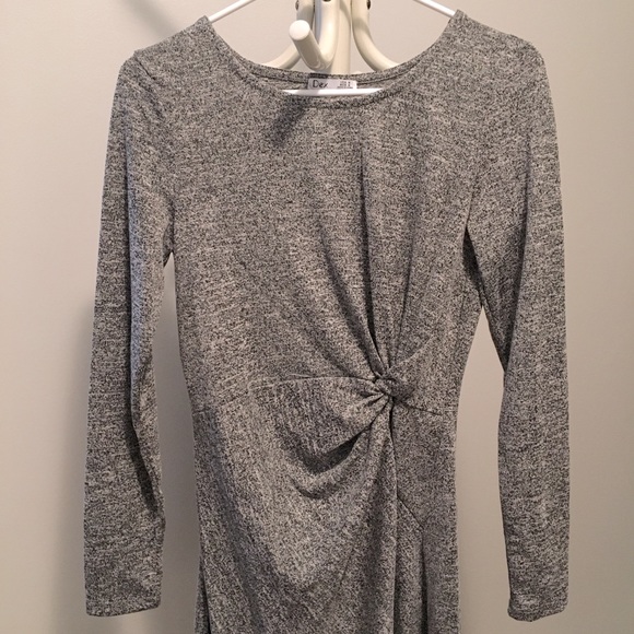 Dex gray long sleeve sweater dress - Picture 3 of 4